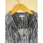 Paige  Bennett Women’s Black Sheer Zebra Print Top, Size XS Photo 3