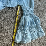 New York & Company Light Blue Long Sleeve Dress Photo 10