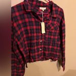 Love Note NWT love notes large plaid button down Photo 1