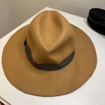 EXPRESS Tan with Grosgrain Ribbon Felt Hat Photo 4