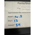 Rachel Zoe  Womens Large Wide Leg Crop Pants Green Mid Rise Pull On Coastal Flowy Photo 8