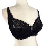 Lanny mode Unpadded underwired Bra Size 36E Black European Bra Lace Retro Photo 1