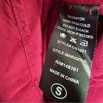 Izzy & Lola Sleeveless Burgundy with Gold/Tan Embroidery Baby Doll Dress Size S Photo 3