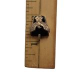 Onyx Sterling Gold Over FM 925 Signed FM  Eagle Pendant Photo 3