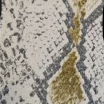 EXPRESS Women's Snake Print Top - Gray and Gold Medium Cropped Photo 2