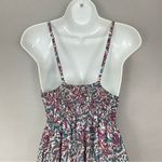Paisley Dress Tiered Skirt Gathered Bust V Photo 4