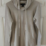 Cynthia Rowley  Women’s Cowl Neck Beige Pullover Knit Sweater Size Small Casual Photo 0
