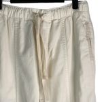 ZARA NEW  Pants BALLOON TROUSERS Ecru Light Beige Crop Baggy Drawstring Size XS Photo 2