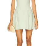 RUNAWAY THE LABEL Runaway x Revolve Bethani Mini Dress Key lime Green Girly Stretch Crepe S Photo 0