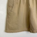 AGOLDE Boxing Fleece Shorts Womens Medium Tan Fleece Pull On Athleisure Lounge Photo 3