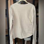 Kith logo tee long sleeve beige sand ash crewneck top oyster mushroom pullover White Size XS Photo 3