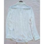 Woman White Embroidered Lace Long Photo 6