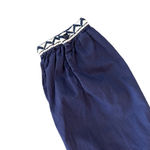 Lucky Brand ⭐️ navy and white embroidered bohemian blouse top size small Photo 15