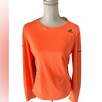 Adidas  Orange Fitted Long Sleeve Tee Photo 0