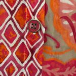 Multiples  Pink and Orange Striped Shirt Photo 2