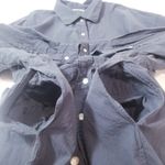 Uniqlo100% Cotton Midi Dress Long Sleeves Pockets Unlined lightweight Photo 8