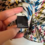 Carlisle  Collection colorful houndstooth silk blouse Photo 3