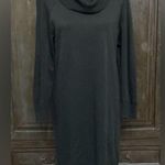 Nina Leonard Black sweater turtleneck dress. Size Large Photo 0
