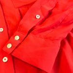 Anthropologie  Maeve Orange Collared Blouse Photo 4