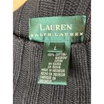 Ralph Lauren Lauren Women Large Black Mock Neck Sweater Academia Preppy Goth Photo 2