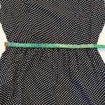 KC Spencer Polka Dot Vintage Maxi Dress Size 4 Small Tie Waist Black White Photo 6