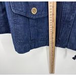 Talbots  Safari Hemp Blend Denim Jacket Front 4 Pockets Women's Blue Wash XLP Photo 5