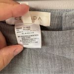 Escada Women’s Light Grey Wool Side ZipTrousers Size 42 Gray Photo 2