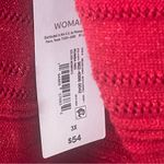 Liz Claiborne 3x Women's Rich Red Crew Neck Sweater Long Sleeve Glitter Metallic Photo 6