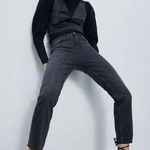 ZARA Premium Slim Jeans Sky Black Distressed Grey Photo 5