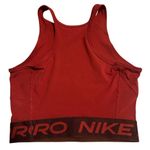 Nike  Pro Dri-Fit Crop Tank Top Women's Size Small Red Athleisure Workout Running Photo 1