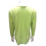 Christopher & Banks Womens Lime Green Button Up Cardigan Sweater Size S Photo 2