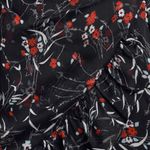 Lulus ✨HP✨Petal to The Metal Black Floral Print Chiffon Mini Dress✨ Photo 5