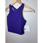 Beyond Yoga  Women's Spacedye Focus Cropped Tank Purple XS NWT $68 Photo 3