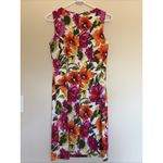 Ronni Nicole  Vibrant Floral Flower Sleeveless Stretch Sheath Dress Womens 6 Photo 4
