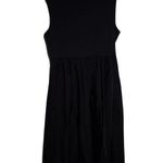 J.Crew NWT  Fitted Knit Mockneck Dress Poplin Skirt Black Size Medium Photo 0
