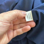 AQUA NWT  Navy Blue Sleeveless Halter Neck Scalloped Trim Mini Skater Dress Sz L Photo 7