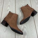 Sam Edelman  Women's Kaiti Block Heel Ankle Boots 8M Walnut Suede $180 Photo 3