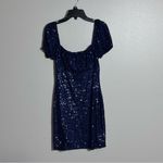 Windsor  Women Navy Blue Party Season Sequin Bodycon Mini Dress size S. Photo 1