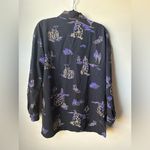 Norton Mcnaughton  Top Women’s Vintage Blouse Button-Up Long Sleeve Art Size L Photo 2