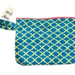 💙SALE 3/$25 Embroidered Bathing suit bag cruise club pink green fashion zippered Photo 1