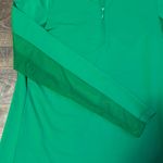 IBKUL Womens Golf Long Sleeve Mock Solid Top Green Sun Shit Size XS Photo 1