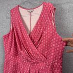 Woman Within Plus 1X Pink Sleeveless Knee Length Dress Photo 1