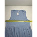 J.Crew Sleeveless Knit Tiered A-Line Mini Dress in Artic Blue. Size L. NWT Photo 4