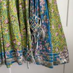 Shobitam 6M Flare Lime Green & Ferozi Angrakha Anarkali Dress Multiple Size XL Photo 7