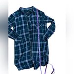 Rails  Bianca Forest Navy White Plaid Shirt Dress Size XS Photo 5