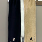 Christopher & Banks Cat Winter Scarf w/ Fringe Y2K 76” by 7.75” Cotton Blend Photo 0