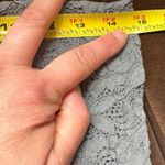 Amanti Delicate Light Blue Boxy Lace Silk Dress Floral Oversize Relaxed Fit SZ S Photo 11