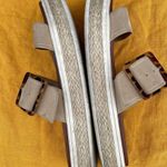 MIA  Two Strap Tan Espadrille Platform Sandal Size 9.5 Photo 5