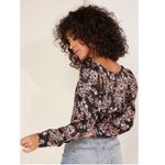 Free People  Santiago Top Floral Cropped puff long sleeve buttons smocked ruched Photo 1