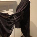 Free People  Black Long Sleeve Mesh / Ruffled Top Photo 3